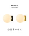 PUEBLA * PLAFÓN / APLIQUE LED 6W 3000K NEGRO